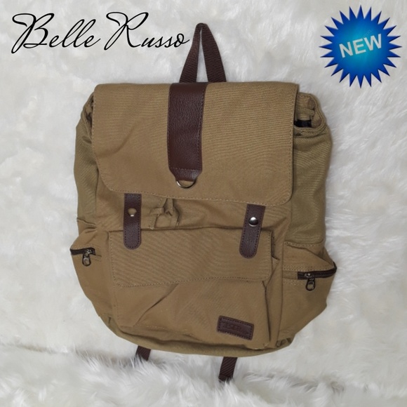 bella russo canvas backpack